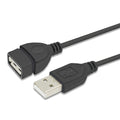 USB 2.0 Extension Cable A Male to A Female – 1m & 1.5m Black USB Extension Cable QXL black 1m