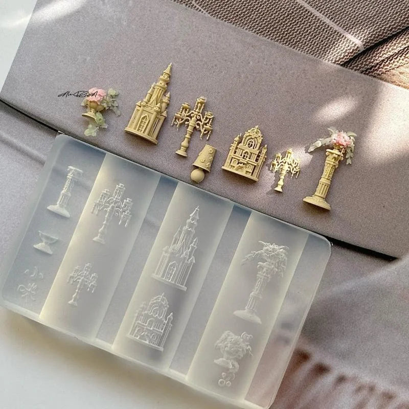 3D Silicone Nail Mold – Flower, Bow & Butterfly DIY Nail Art Silicone Nail Mold QXL