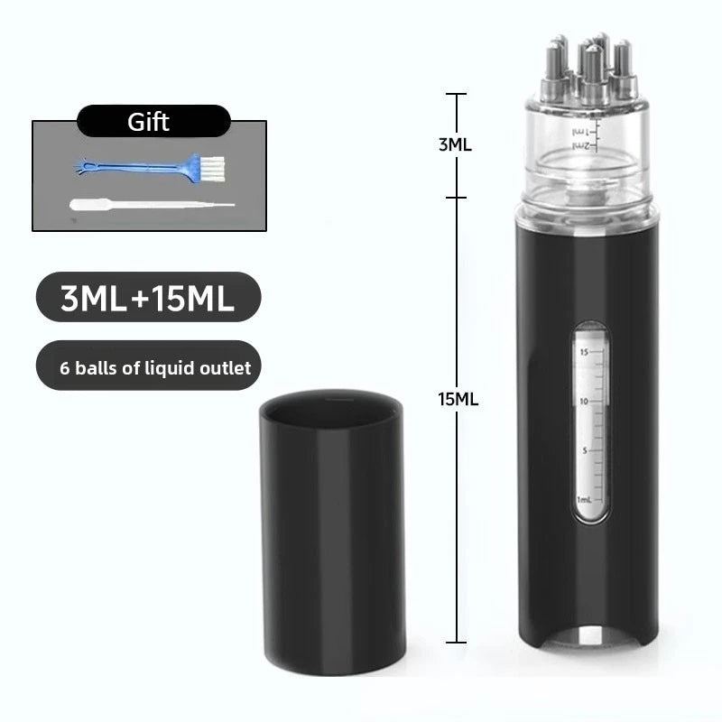 Scalp Applicator Liquid Comb | Essential Oil Massage Tool Scalp Applicator Comb QXL Black 15ml No plug