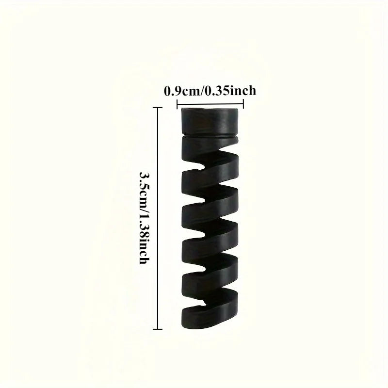 Silicone Spiral Cable Protector Sleeve | Charging Cable Winder Cable Protector Sleeve QXL