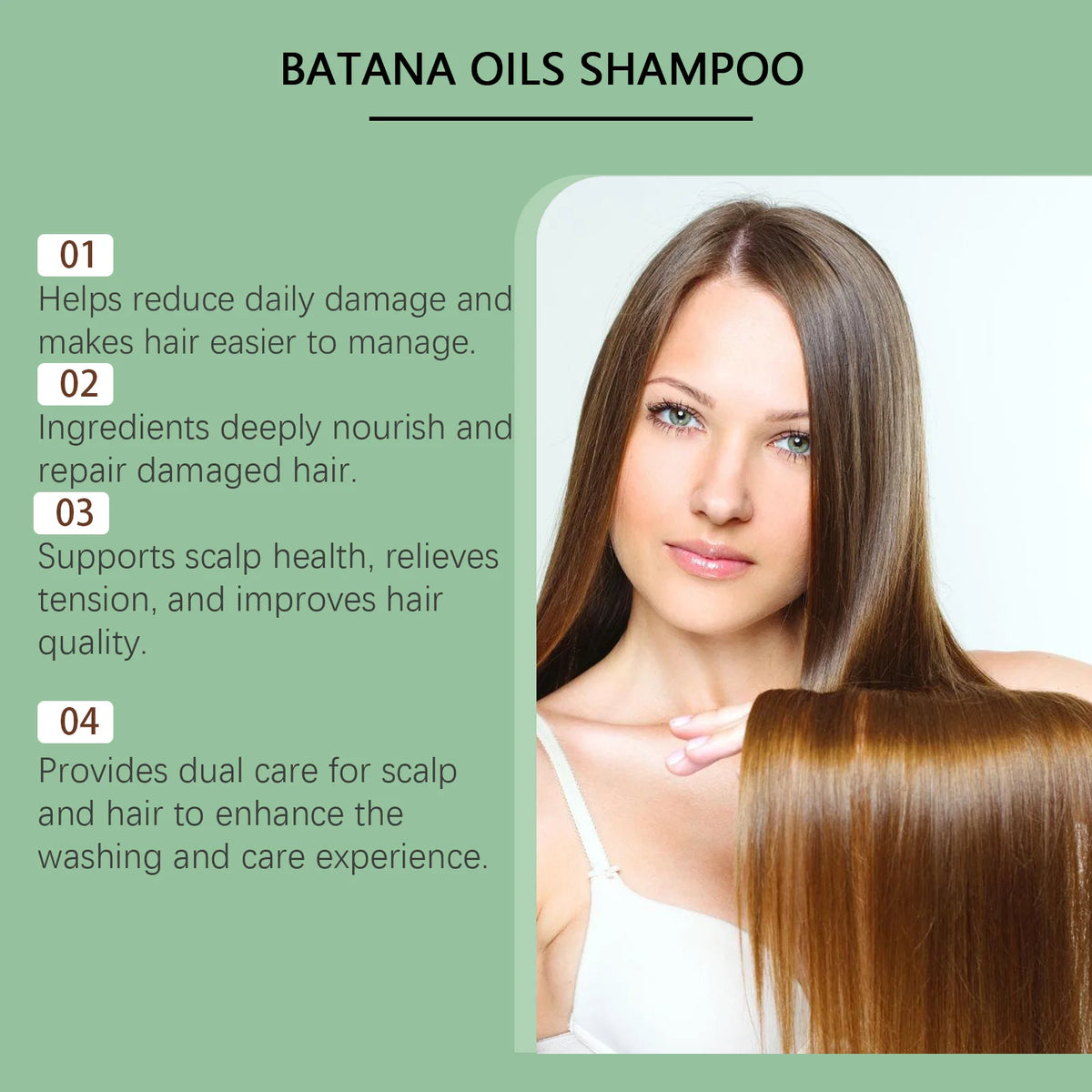 HOEGOA Batana Oil Shampoo – Strengthen & Nourish All Hair Hair Care Shampoo QXL