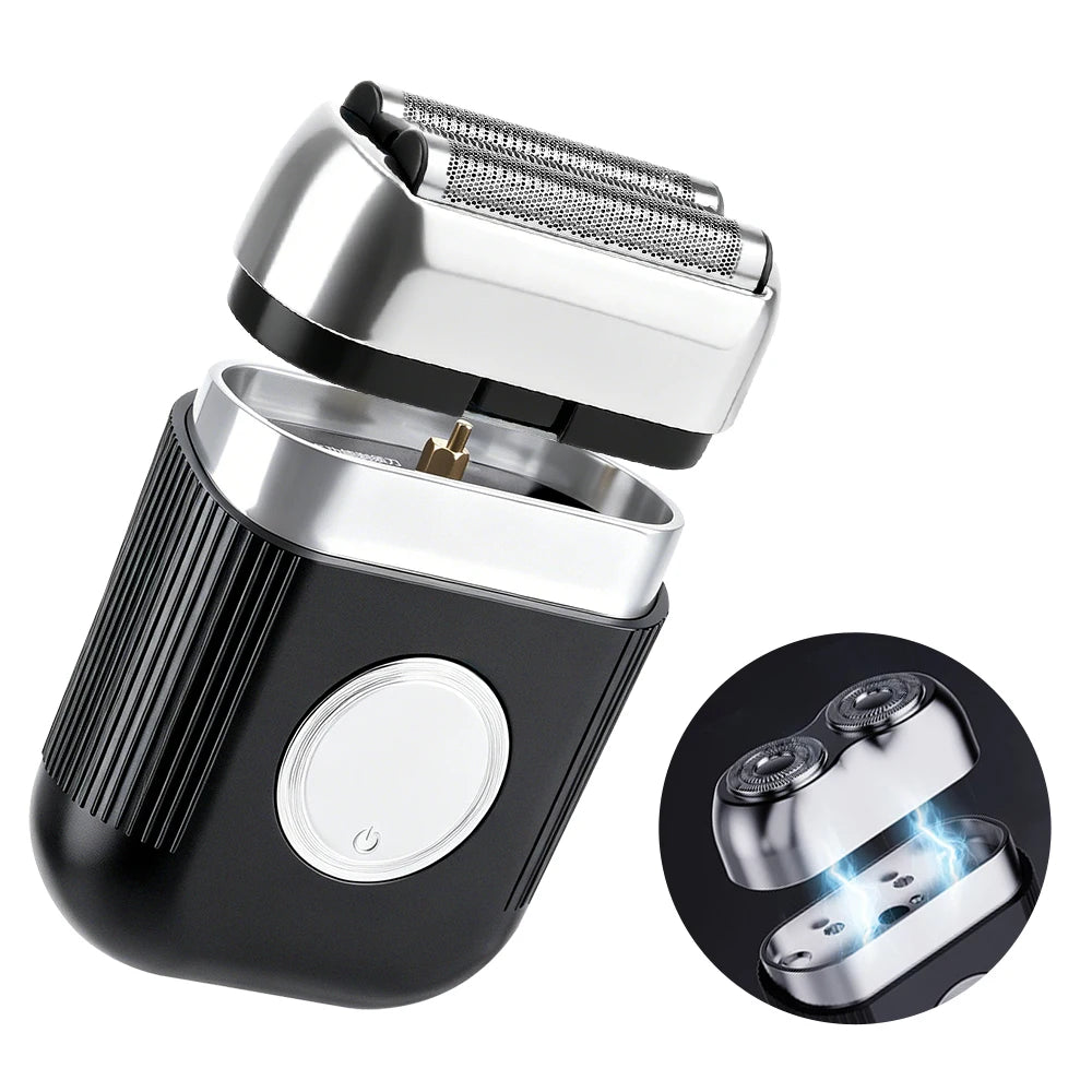 AFDEAL Mini Electric Foil Shaver for Men | Wet/Dry Razor Electric Foil Shaver QXL