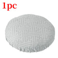 Round Stretch Bar Stool Covers | Elastic Seat Covers 1–4 Pack Bar Stool Cover QXL 1Pc Gray 30-36cm