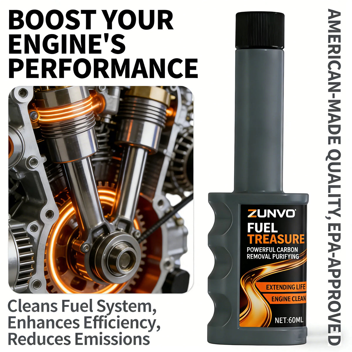 Fuel System Cleaner – Carbon Removal Engine Purifier 60ml Fuel System Cleaner QXL Default Title
