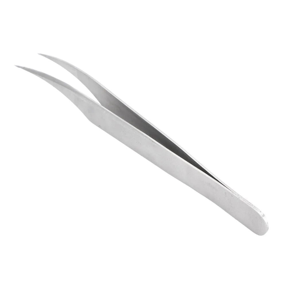 Dolphin Curved Tip Stainless Steel Nail Art Tweezers 125mm Nail Art Tweezers QXL