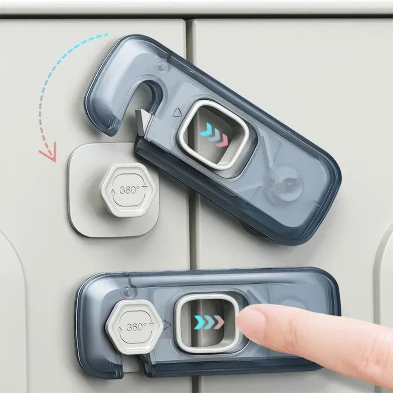 10-Pack Baby Safety Cabinet & Fridge Locks | Child Proof Baby Cabinet Lock QXL