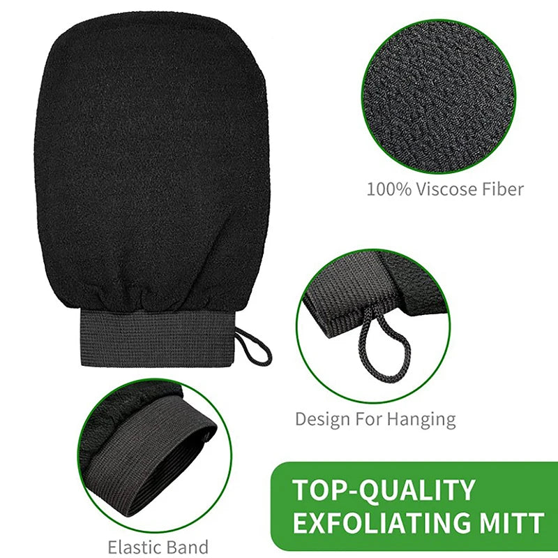 Moroccan Hammam Exfoliating Glove | Kessa Bath Scrub Mitt Exfoliating Bath Glove QXL