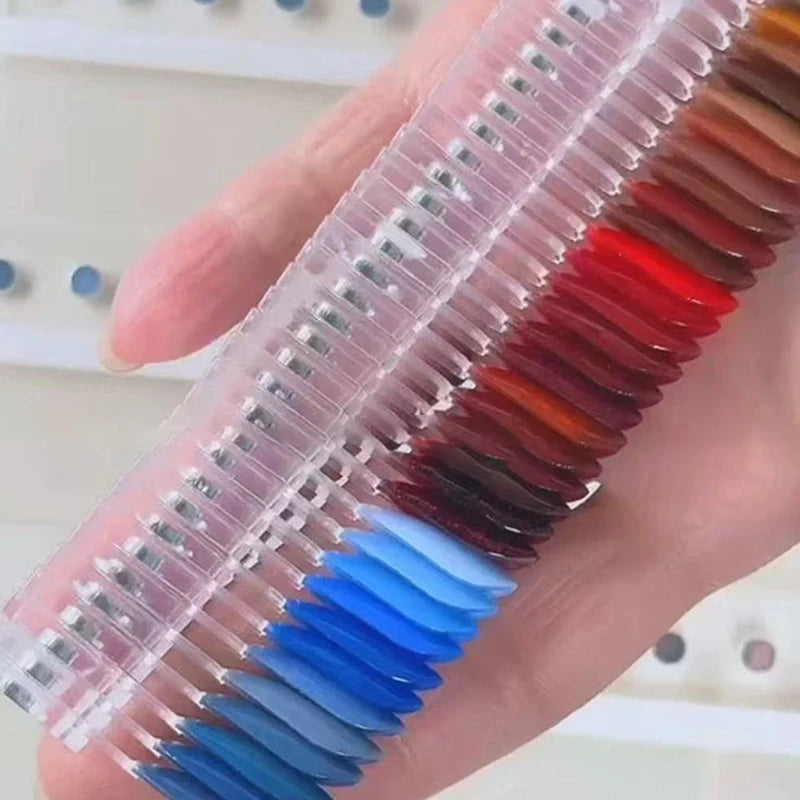 24-Pc Magnetic Nail Tip Display Color Cards | Nail Palette Nail Tip Display QXL