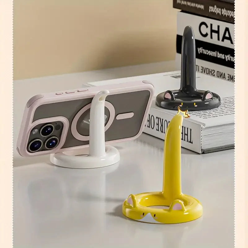 Cartoon Cat Phone Stand | Adjustable Angle Desktop Holder Phone Stand QXL