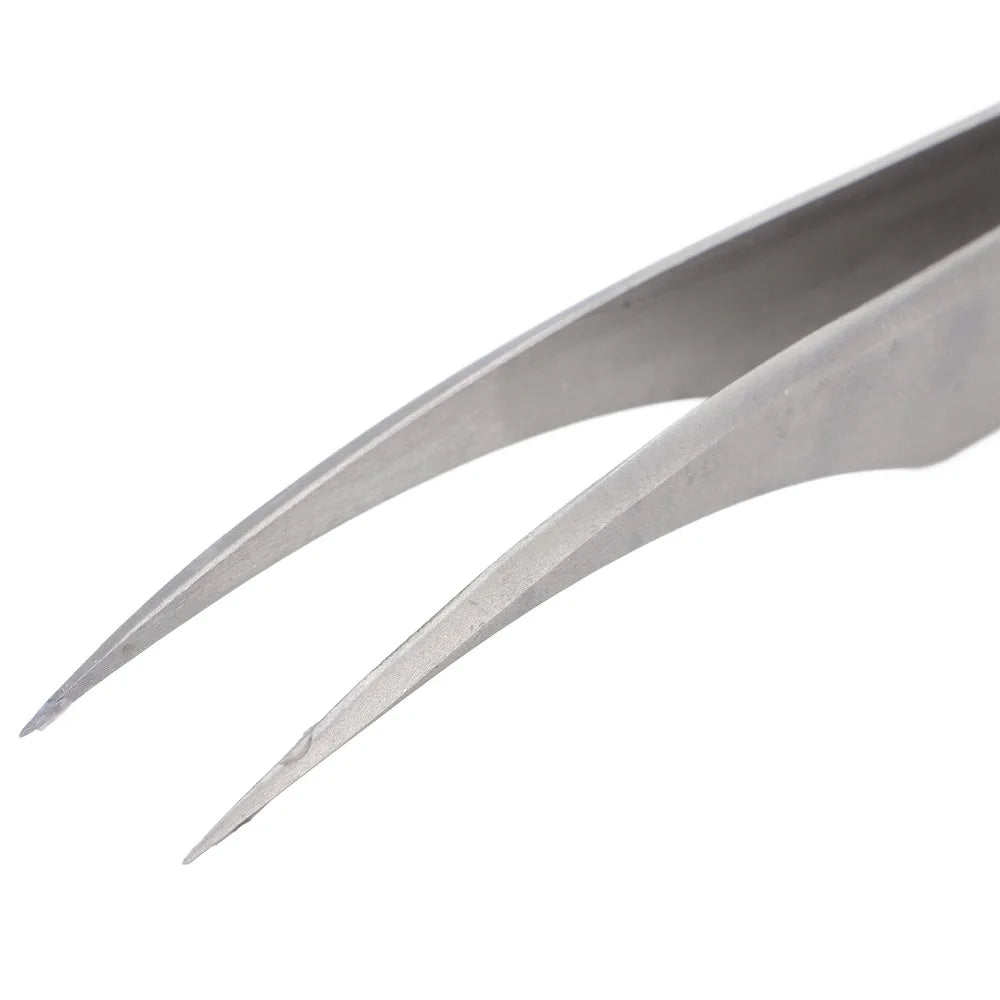 Dolphin Curved Tip Stainless Steel Nail Art Tweezers 125mm Nail Art Tweezers QXL