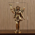 Retro Fairy Princess Brass Figure | Desktop Home Décor Ornament Decorative Figurine QXL A1