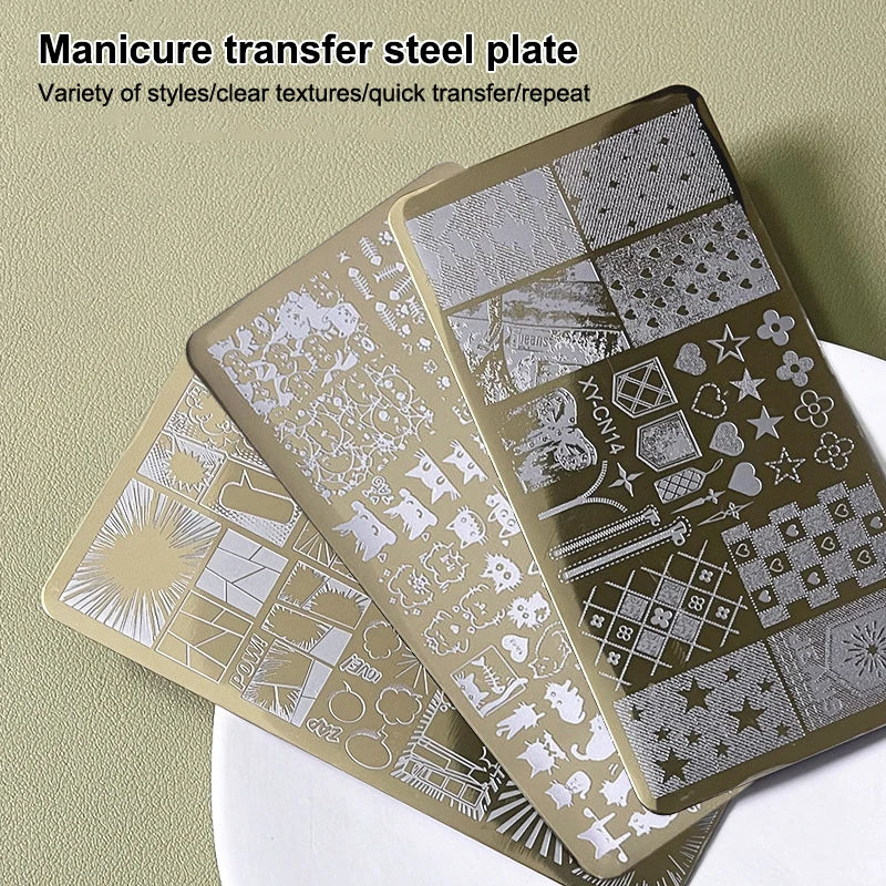12x6cm Nail Stamping Plates – Butterfly, Floral & Bowknot Designs Nail Stamping Plate QXL