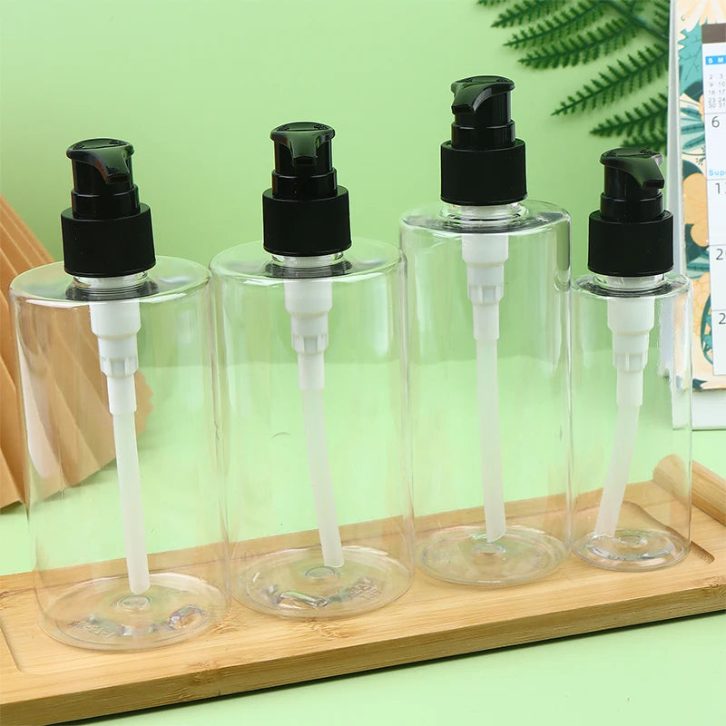 Refillable Press Pump Bottle for Shampoo, Lotion & Shower Gel Travel Pump Bottle QXL