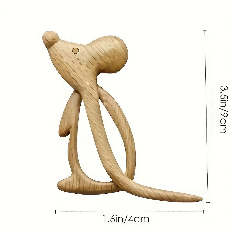 Cute Wooden Animal Brooch Pin | Sweater & Scarf Clip Wooden Brooch Pin QXL