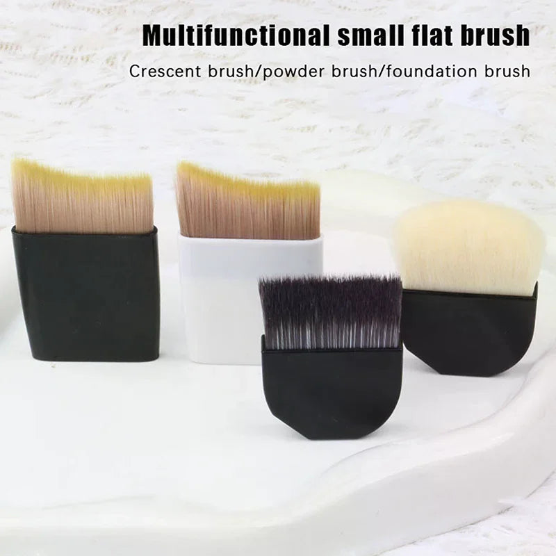 Crescent Foundation Brush | Ultra-Thin Fluffy Bristle Makeup Foundation Brush QXL