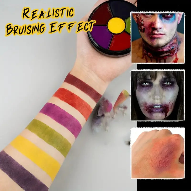 6-Color SFX Bruise Wheel | Halloween Face & Body Paint SFX Body Paint QXL