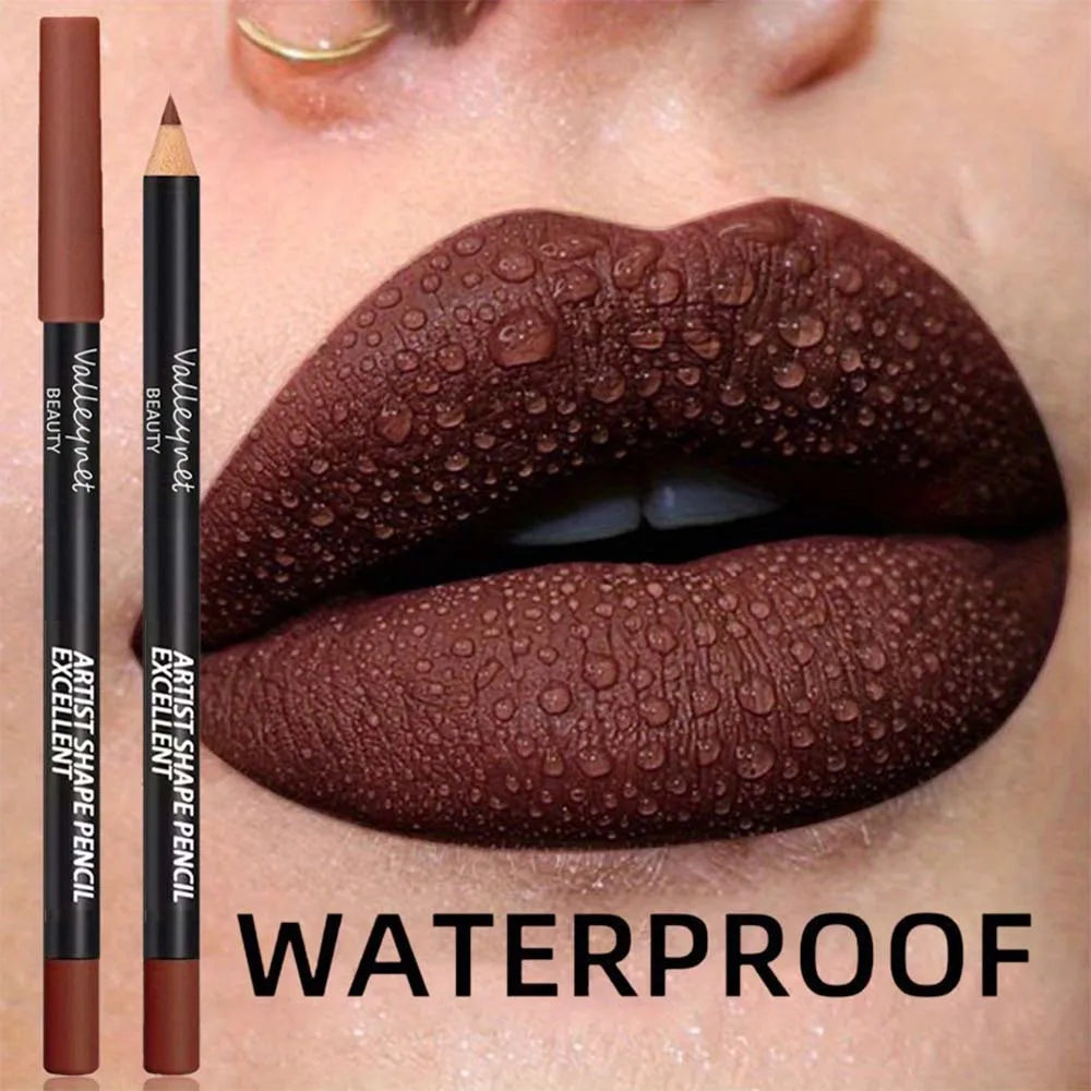 4-Piece Lip Kit – Waterproof Lip Liners & Long-Lasting Lipstick Lip Liner Set QXL