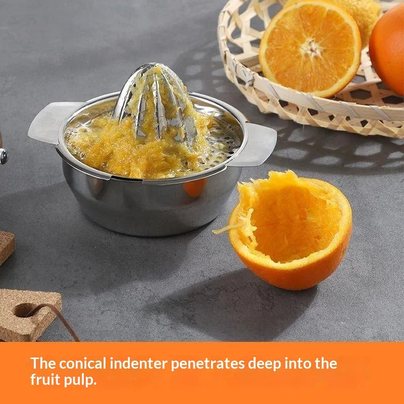Stainless Steel Manual Citrus Juicer | Lemon & Orange Squeezer Manual Citrus Juicer QXL