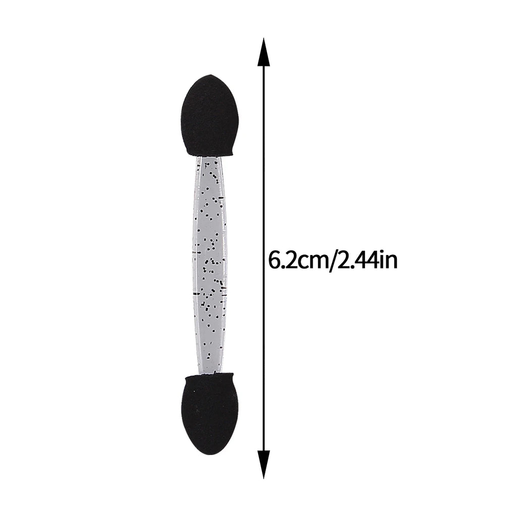 50-Pack Double-Ended Sponge Eyeshadow Applicators – Black Eyeshadow Applicator QXL