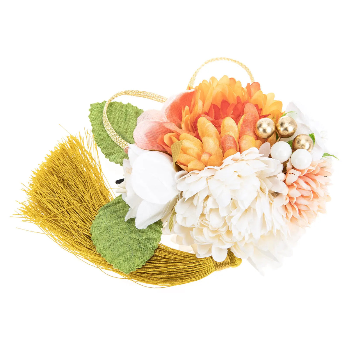 Japanese Silk Flower Hair Clip Barrette | Elegant Floral Women's Floral Hair Barrette QXL