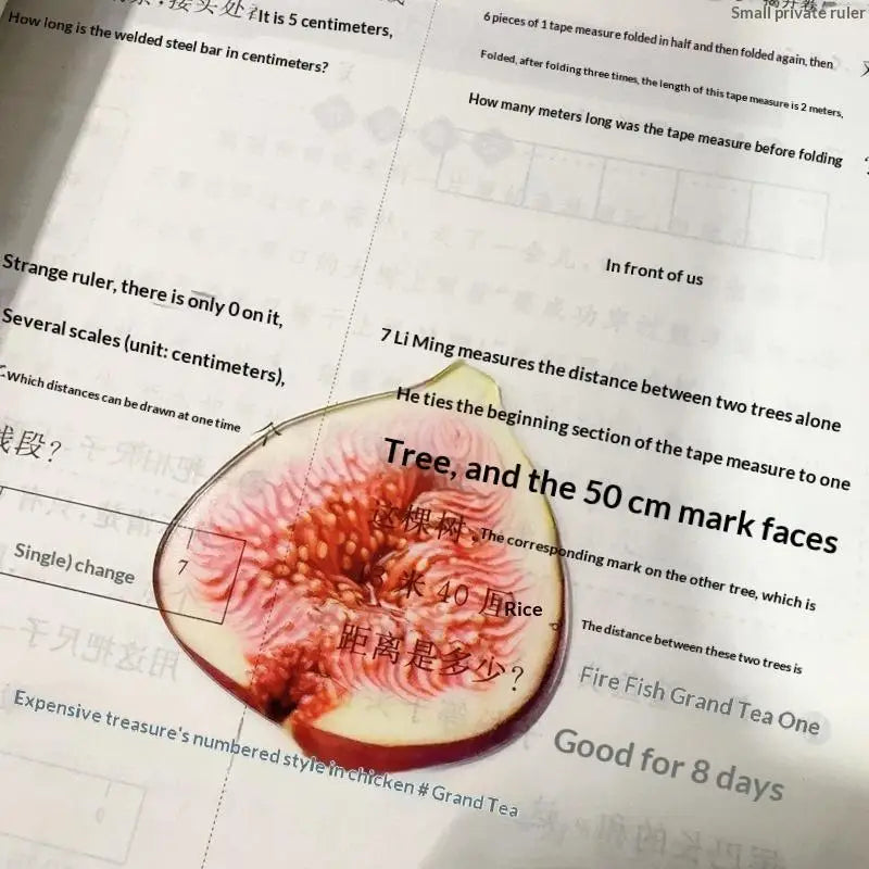 Acrylic Fruit Bookmark | Cute Novelty Reading & Gift Novelty Bookmark QXL A7