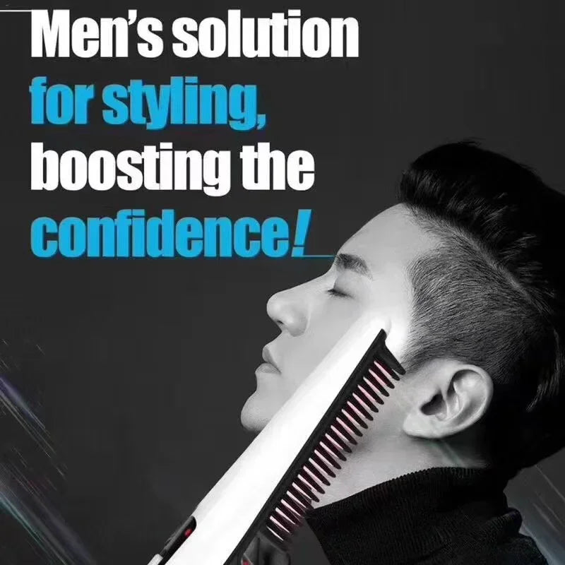 Electric Hair & Beard Straightening Comb for Men | Quick Styler Hair Straightening Comb QXL