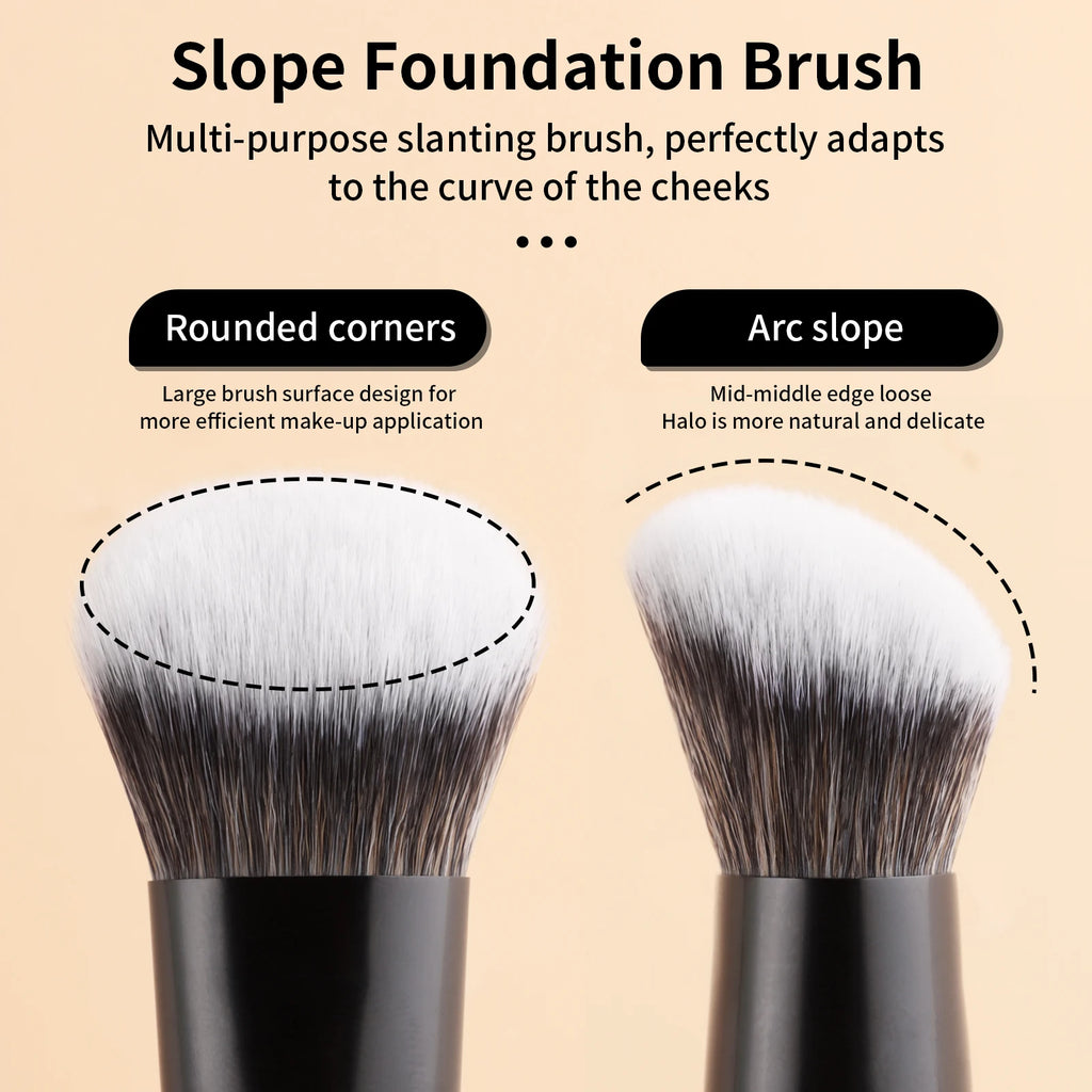 Ronshadow 10-Pc Double-Ended Makeup Brush Kit | Full Face Makeup Brush Set QXL