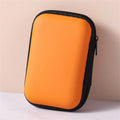 Mini EVA Zipper Pouch | Cable, USB & Earphone Travel Case Cable Storage Pouch QXL Orange
