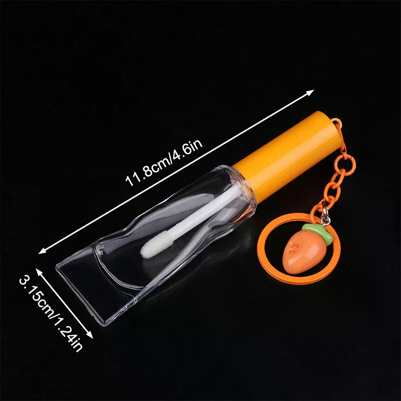 6ml Empty Refillable Lip Gloss Tubes | ABS+PET Big Brush Wand Lip Gloss Container QXL