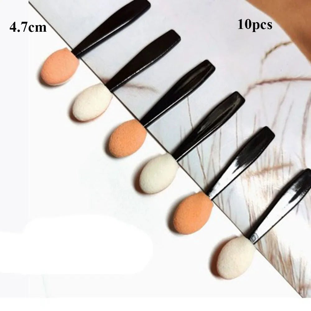 10-Pack Disposable Eyeshadow Sponge Stick Brushes | Double & Single Eyeshadow Applicator Brush QXL 3