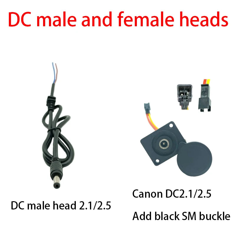 DC 2.1/2.5mm E-Bike Battery Charger Connector Plug Adapter Battery Charger Connector QXL