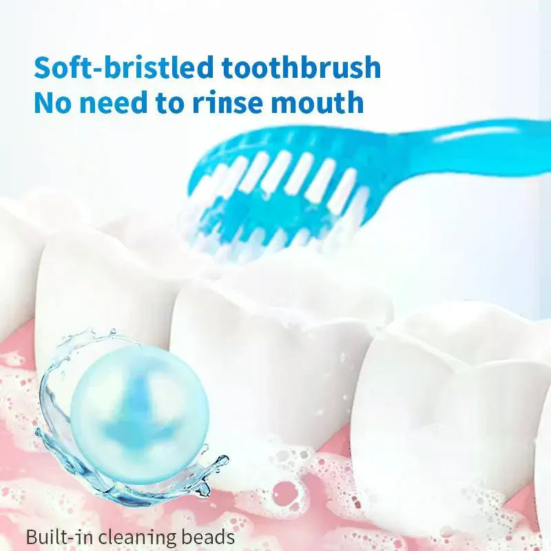 5-in-1 Disposable Toothbrush – Bursting Bead, Floss & Toothpick Disposable Toothbrush QXL