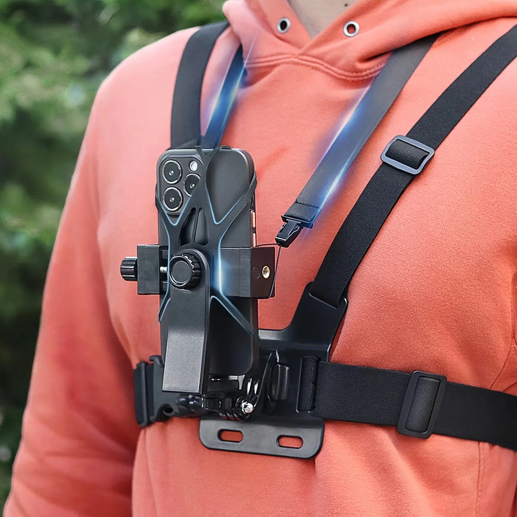 7-in-1 Adjustable Chest Mount for Phone & Action Camera Chest Camera Mount QXL