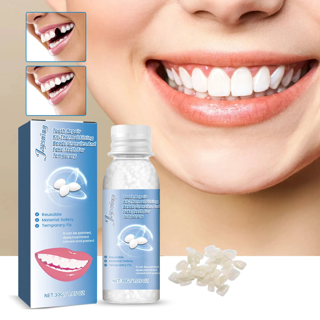 30g Moldable Temporary Tooth Repair Kit | Solid Gel Adhesive Tooth Repair Gel QXL
