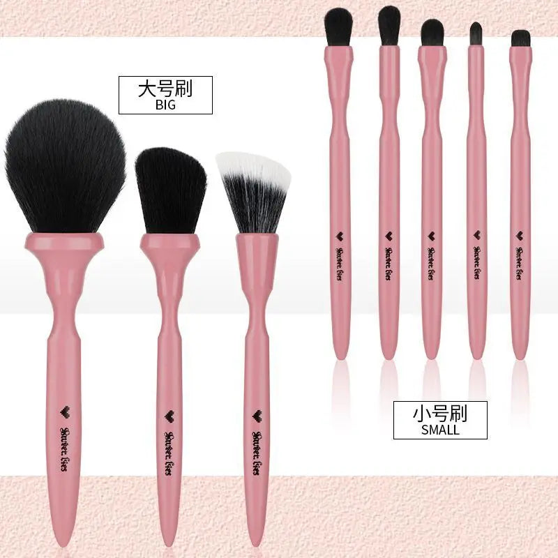8-Piece Soft Makeup Brush Set | Eyeshadow, Blush & More Makeup Brush Set QXL