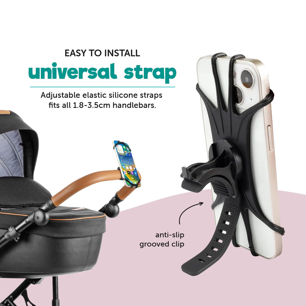 Silicone Bike Phone Holder | 360° Handlebar Mount – iPhone & Android Bike Phone Mount QXL