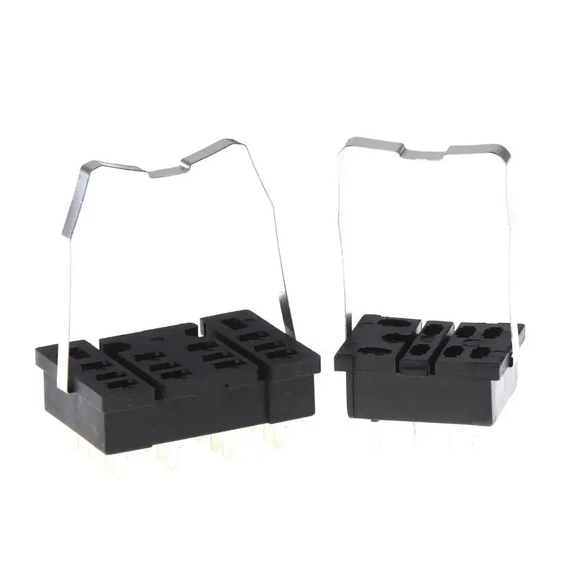 PY14-02 Universal Relay Socket Holder 2-Pack | PCB Solder Relay Socket Holder QXL