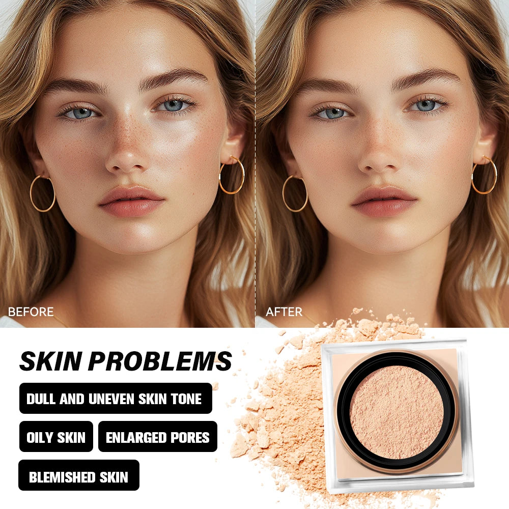 Lakerain Loose Setting Powder – Matte Oil Control, 20g Loose Setting Powder QXL