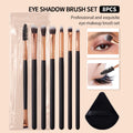 KOSSHOW 8-Piece Eye Makeup Brush Set | Blending & Brow Eye Makeup Brush Set QXL black