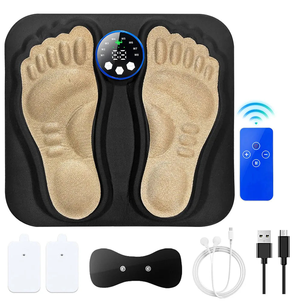 Portable 3D Foot Massager | Acupressure & Microcurrent Pad Foot Massager QXL