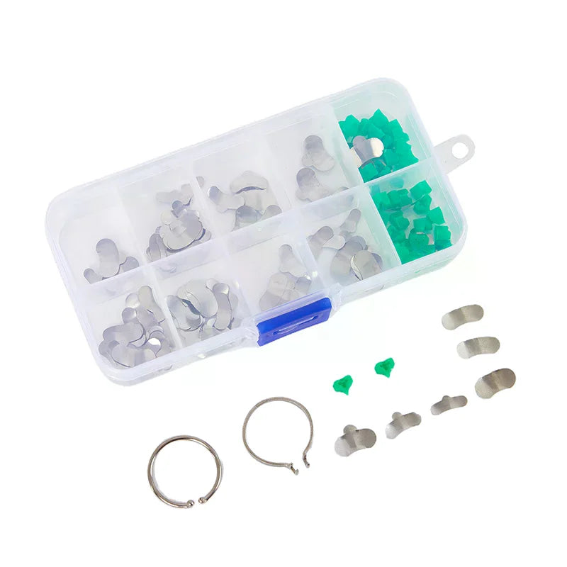 140-Pc Dental Sectional Matrix Bands & Wedge Kit | YOVIP Dental Matrix Kit QXL