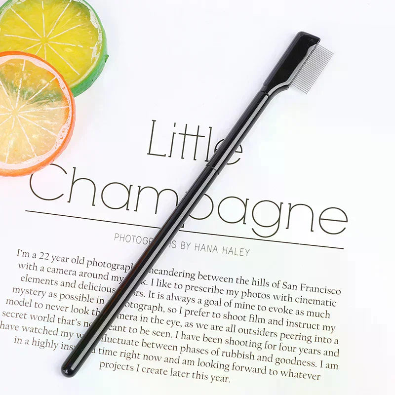 Steel Eyebrow & Eyelash Comb | Metal Lash Extension Brush Eyelash Comb QXL