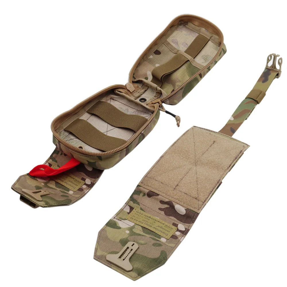 Tactical MOLLE IFAK Rip-Away First Aid Kit Pouch | EMT Carrier Tactical IFAK Pouch QXL