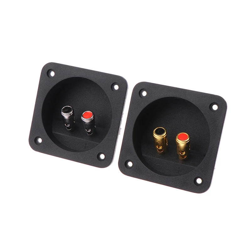 Round Speaker Terminal Cup | Gold-Plated Banana Jack Panel Plug Speaker Terminal Cup QXL