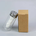 Bamboo Charcoal Dental Floss 30m | Refillable Glass Holder Biodegradable Dental Floss QXL White