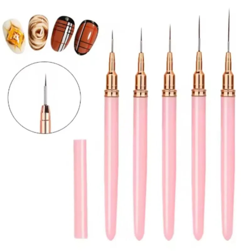 Professional Nail Art Painting Brush Set | Detail Drawing Pens Nail Art Brush Set QXL