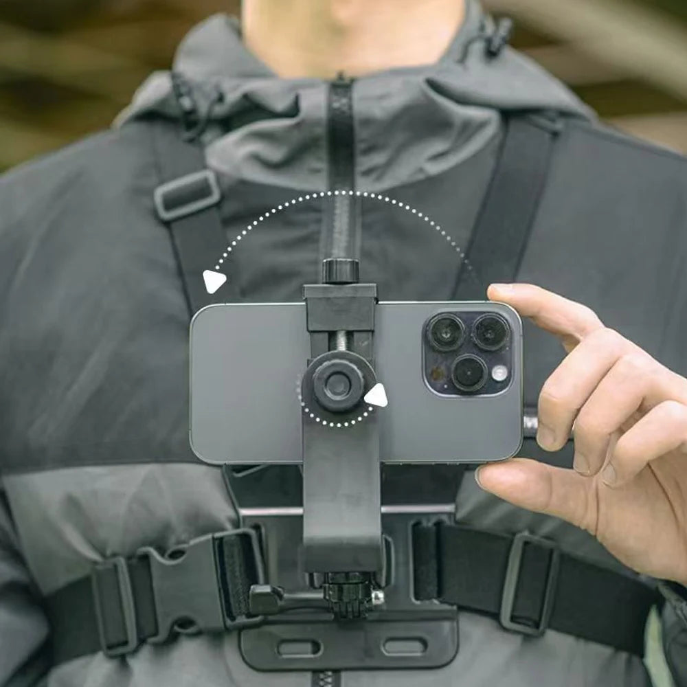 Adjustable Chest Mount Harness for Action Cameras & Phones Camera Chest Mount QXL