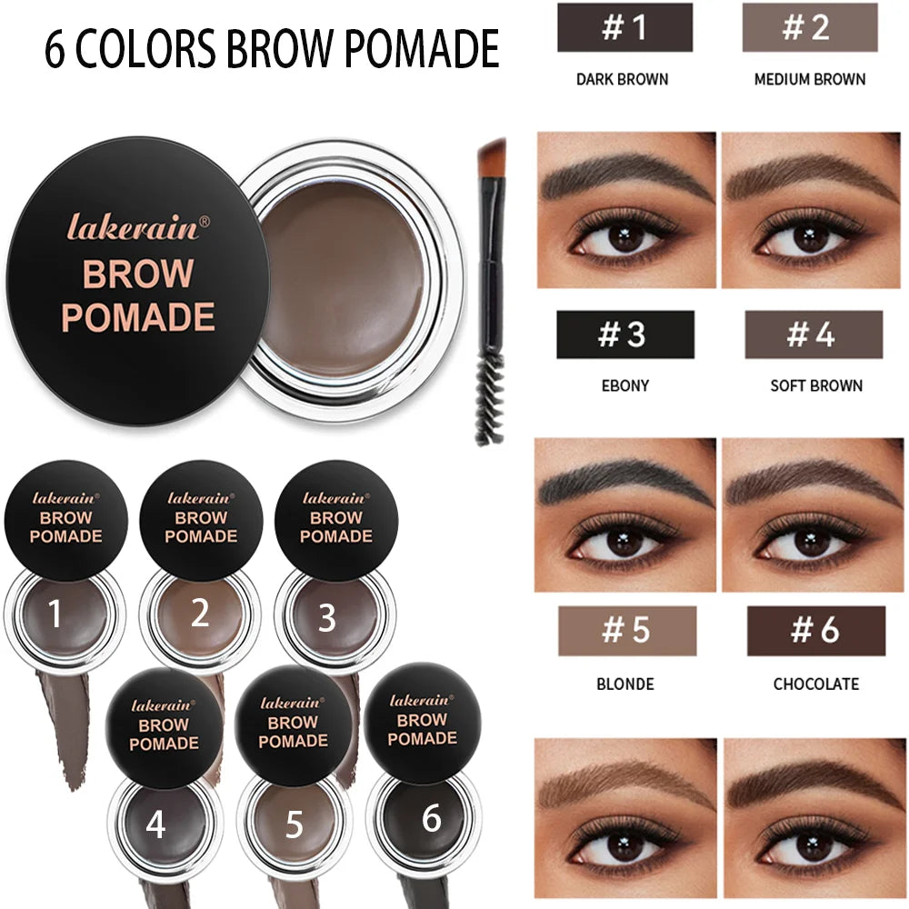 Waterproof Eyebrow Pomade Cream | Smudge-Proof Brow Wax Eyebrow Pomade QXL