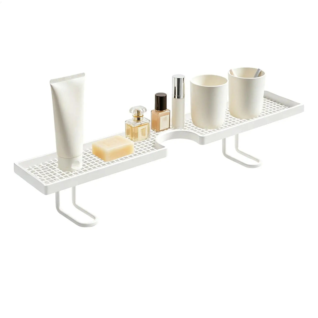 No-Drill Bathroom Sink Shelf | Countertop Organizer Bathroom Sink Organizer QXL