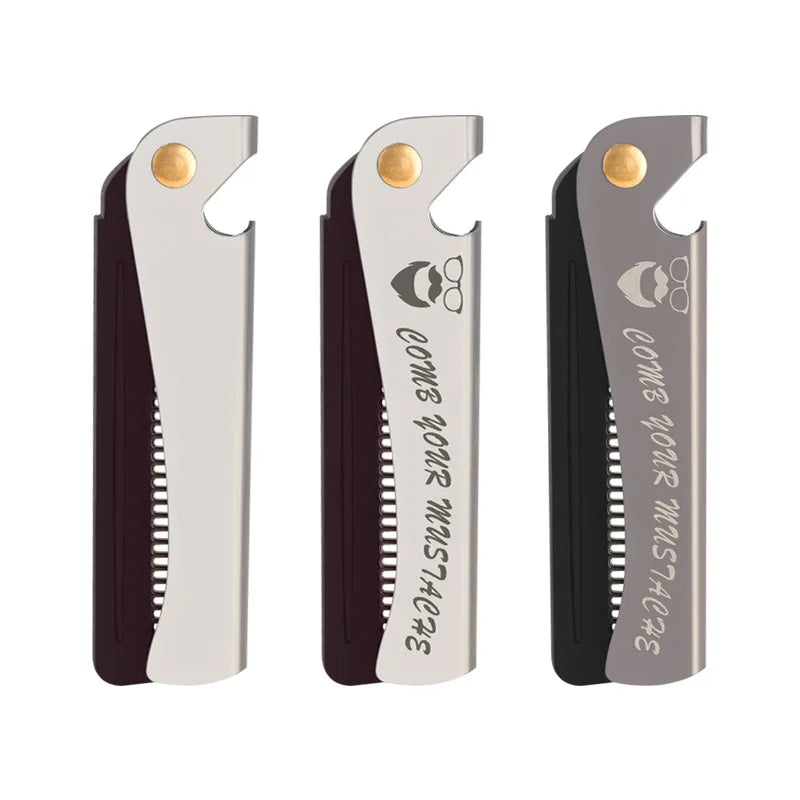 Foldable Pocket Comb for Hair, Beard & Moustache | Men & Women Folding Pocket Comb QXL